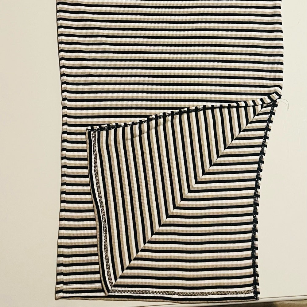 The Limited Black, Tan, and White Maxi Dress